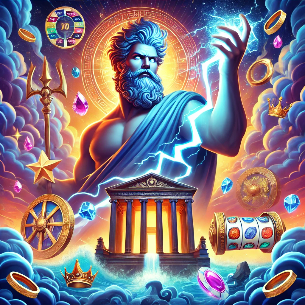 Ilustrasi game slot online Gates of Olympus